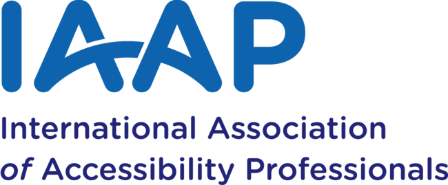 Logo IAAP International Association of Accessibility Professionals